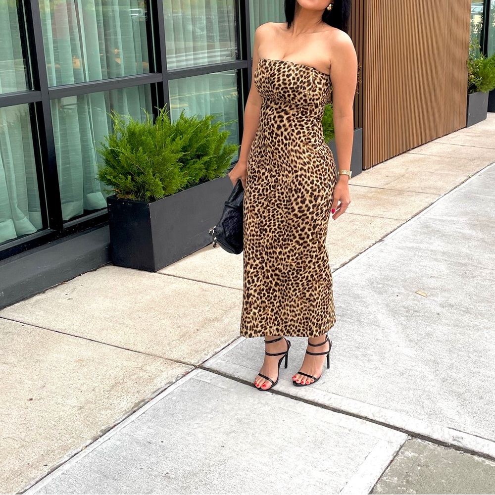 Animal print dress